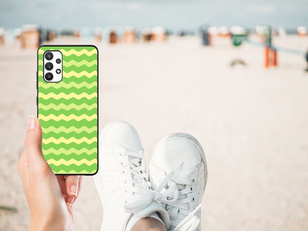 Samsung Galaxy A32 4G | A32 5G Enterprise Editie Back Case Waves Green B2C Telecom
