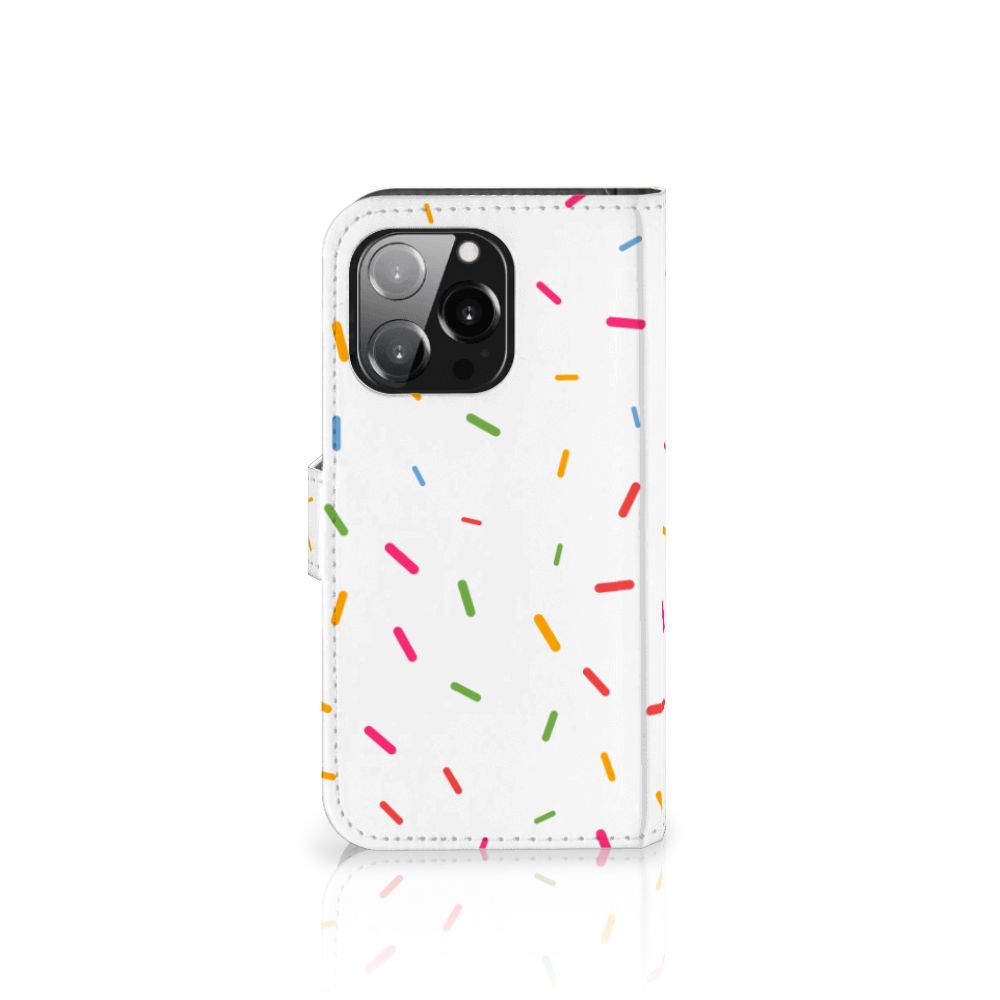 iPhone 13 Pro Book Cover Donut Roze