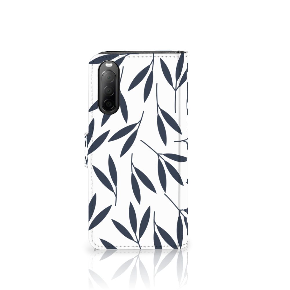 Sony Xperia 10 IV Hoesje Leaves Blue