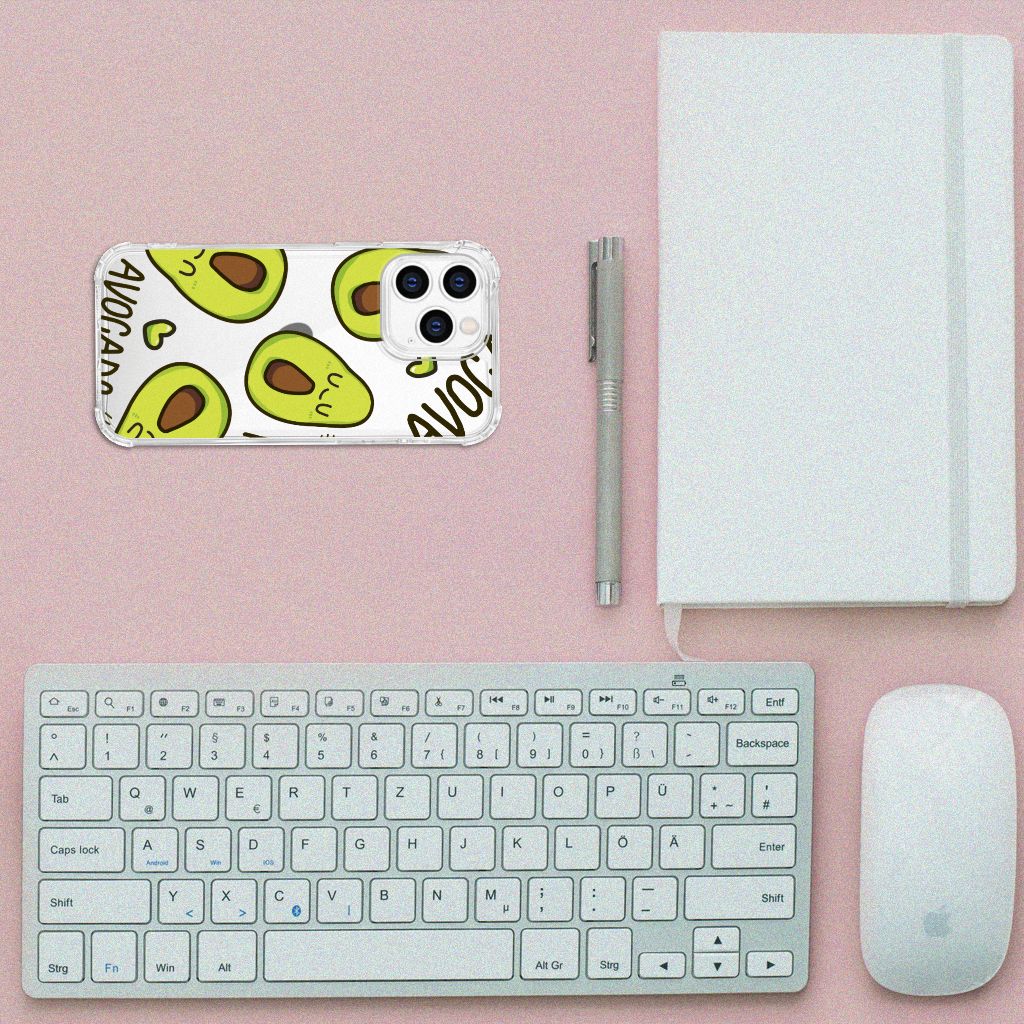 iPhone 14 Pro Stevig Bumper Hoesje Avocado Singing B2C Telecom