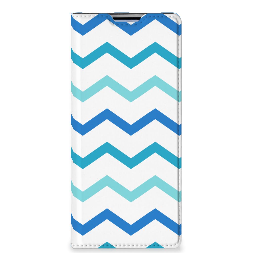 OPPO Find X3 Neo Hoesje met Magneet Zigzag Blauw - B2C Telecom