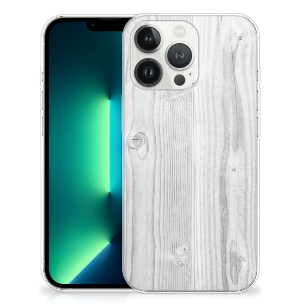 iPhone 13 Pro Max Bumper Hoesje White Wood B2C Telecom