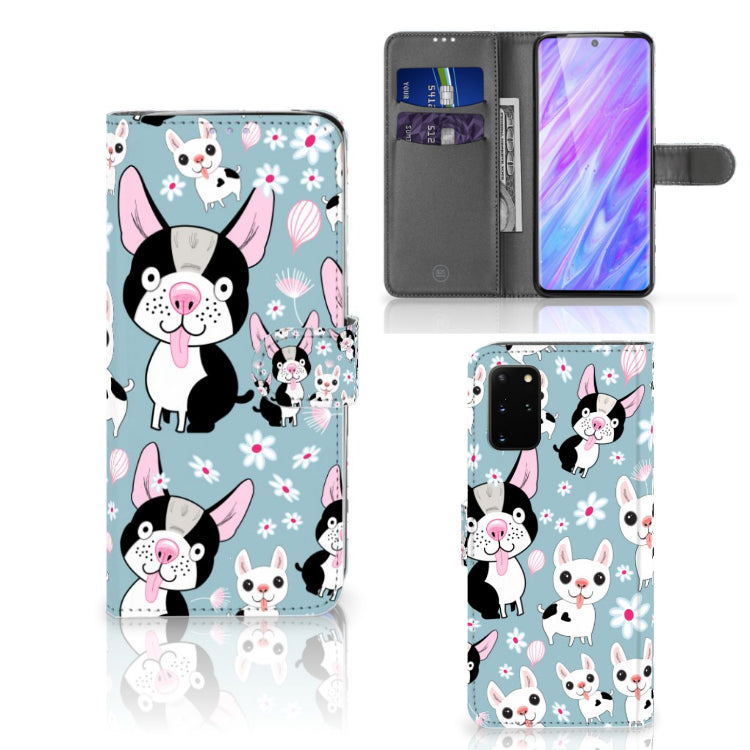 Samsung Galaxy S20 Plus Telefoonhoesje met Pasjes Hondjes