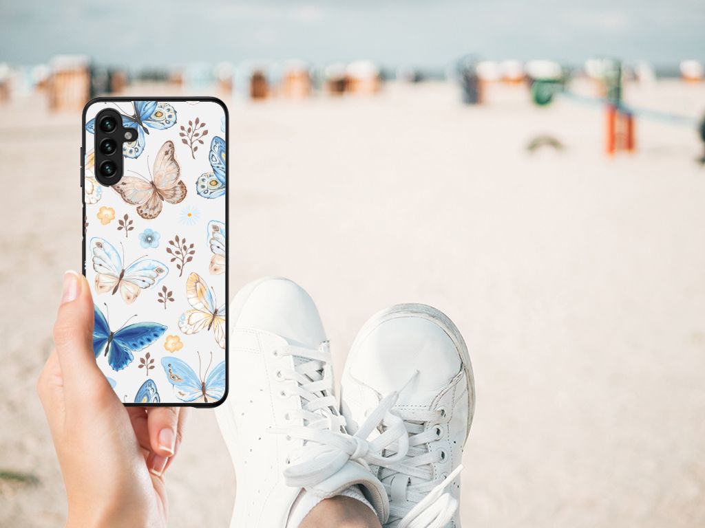 Dierenprint Telefoonhoesje voor Samsung Galaxy A13 5G | A04s Vlinder B2C Telecom