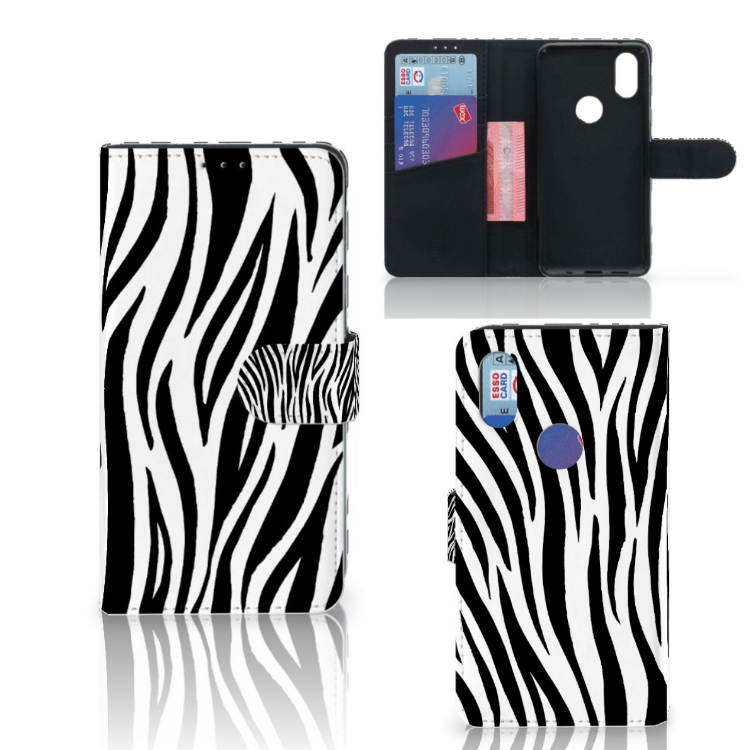 Xiaomi Mi Mix 2s Telefoonhoesje met Pasjes Zebra