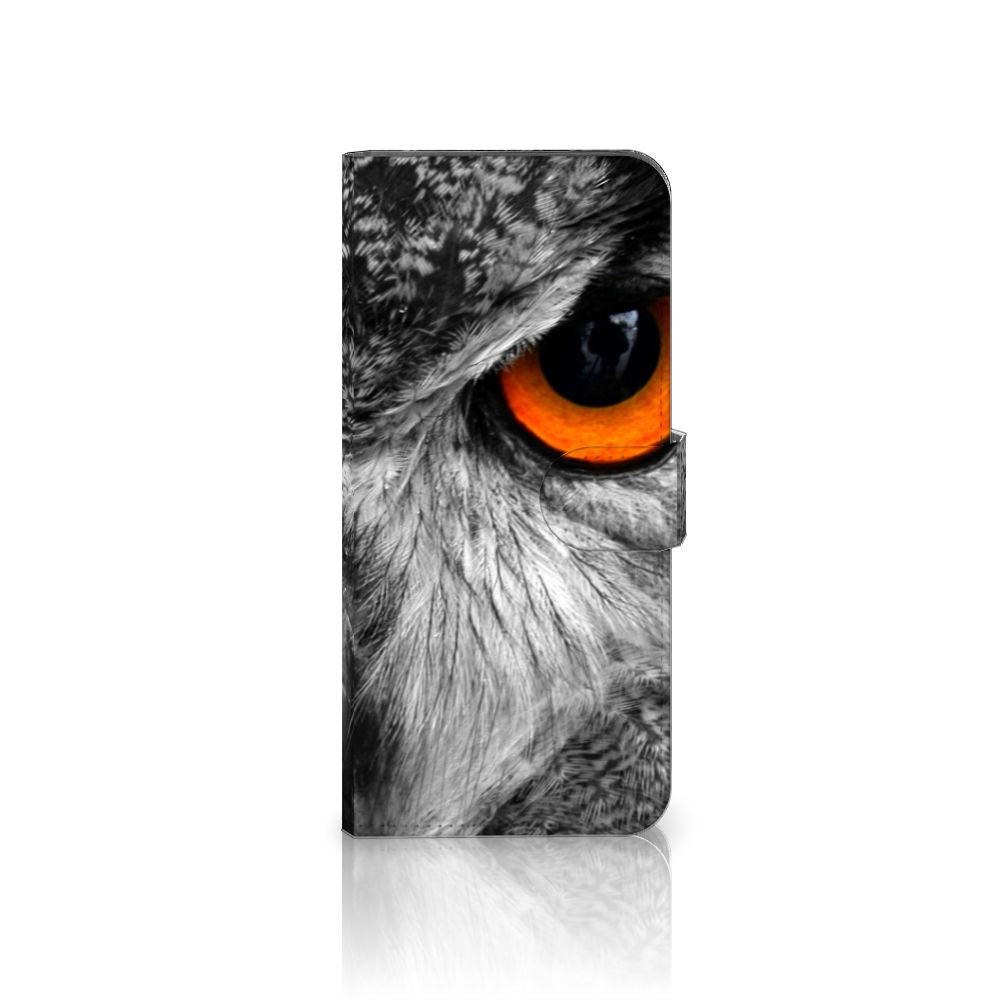 Motorola Edge 20 Lite Telefoonhoesje met Pasjes Uil