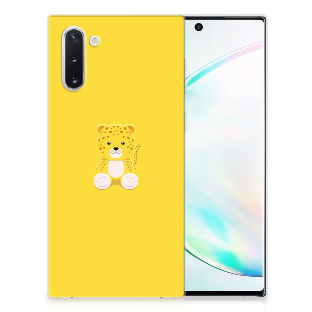 Samsung Galaxy Note 10 Telefoonhoesje met Naam Baby Leopard