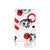 Tablettasje Samsung Galaxy Tab S7 FE | S7+ | S8+ Skull Red