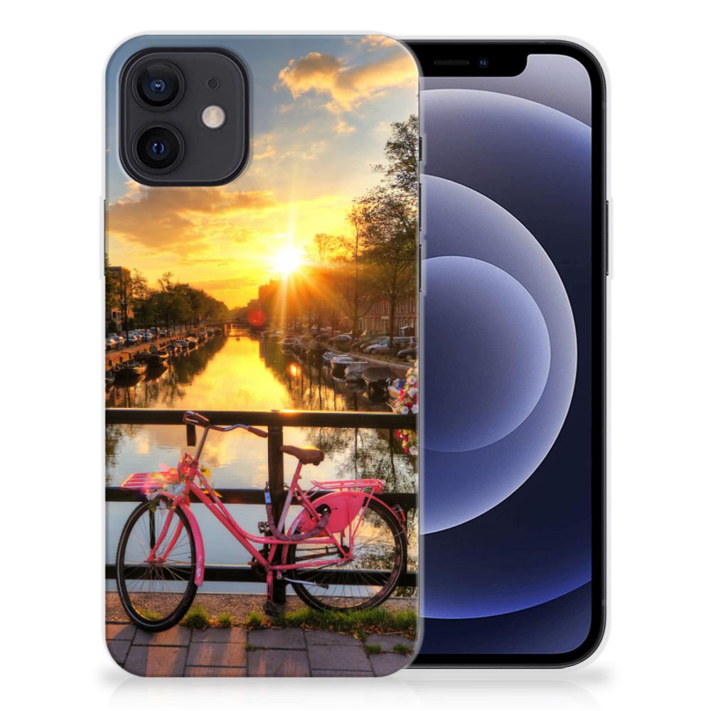 iPhone 12 | 12 Pro (6.1") Siliconen Back Cover Amsterdamse Grachten