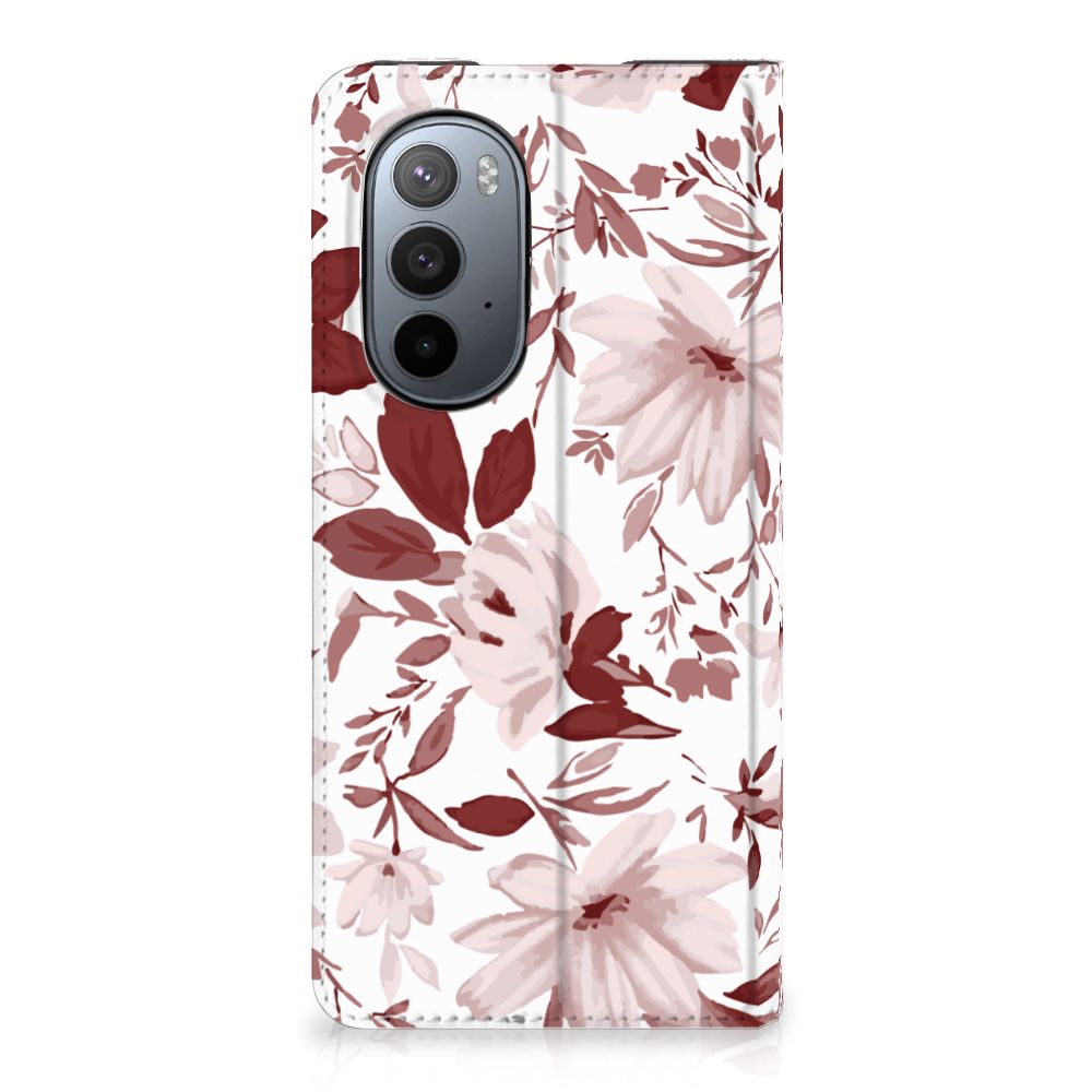 Bookcase Motorola Edge 30 Pro Watercolor Flowers - B2C Telecom