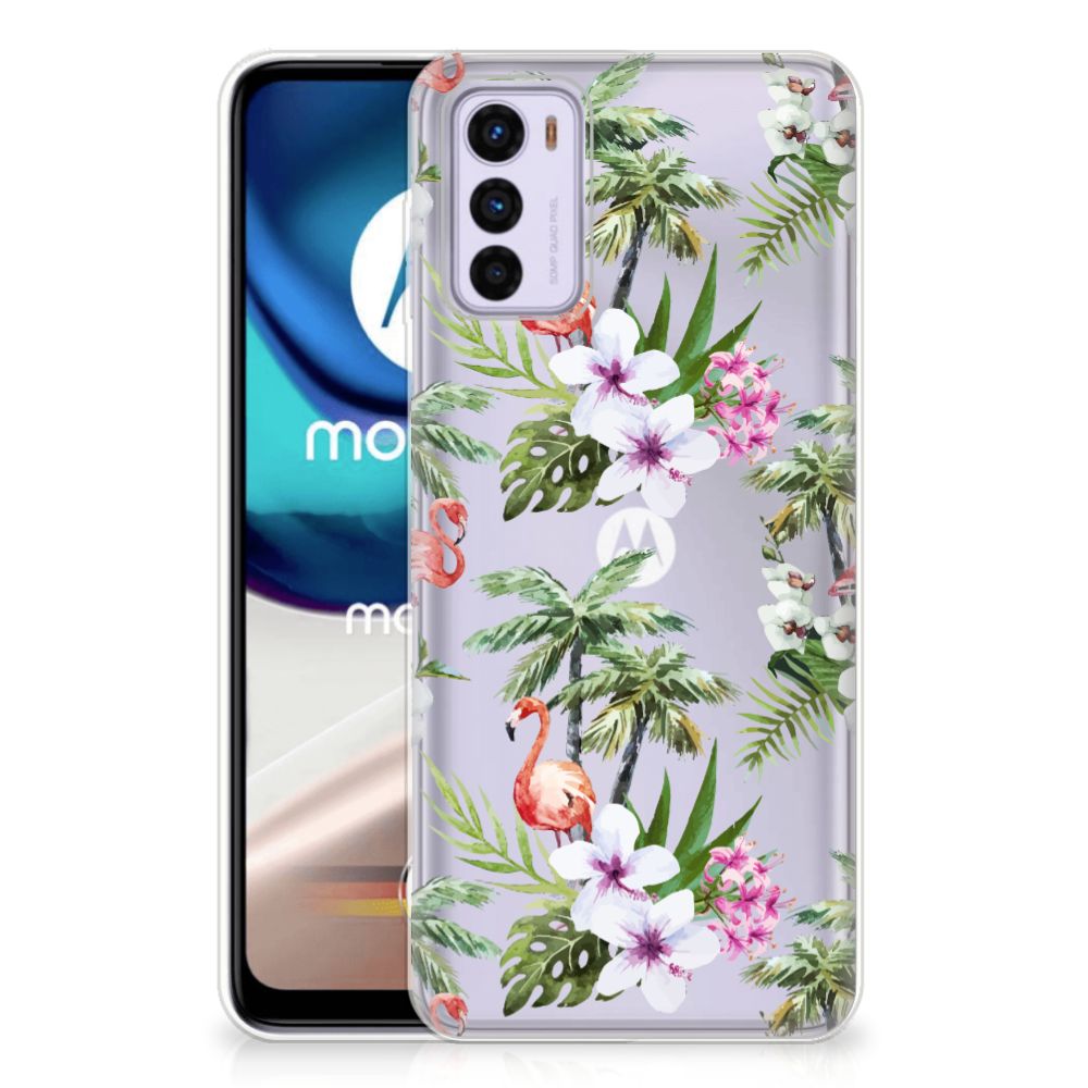 Motorola Moto G42 TPU Hoesje Flamingo Palms B2C Telecom