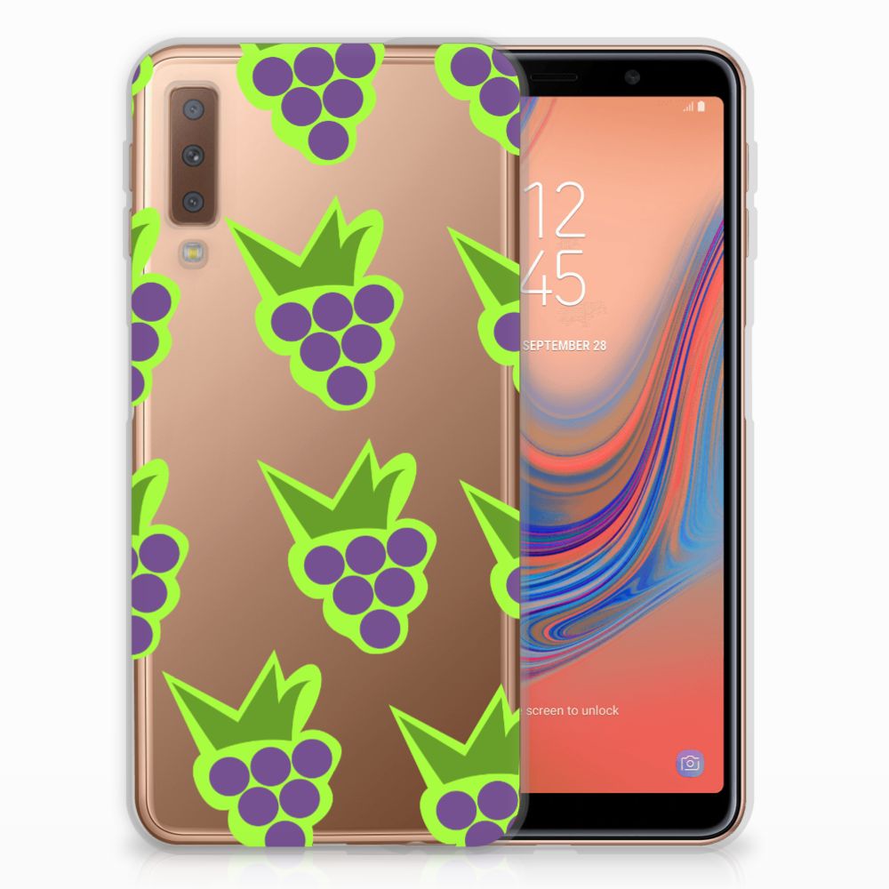 Samsung Galaxy A7 (2018) Siliconen Case Druiven