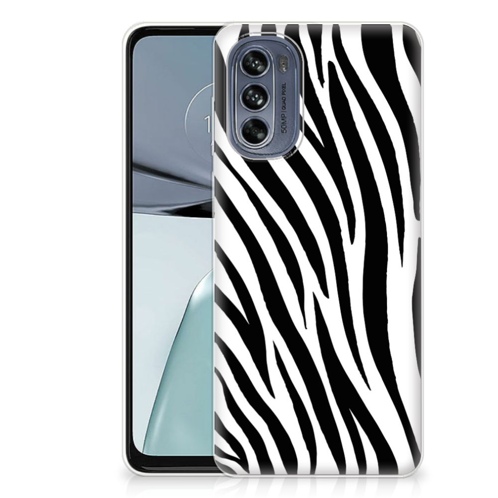 Motorola Moto G62 5G TPU Hoesje Zebra