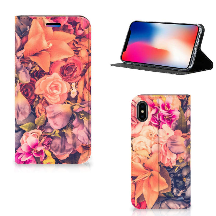 Apple iPhone X | Xs Smart Cover Bosje Bloemen