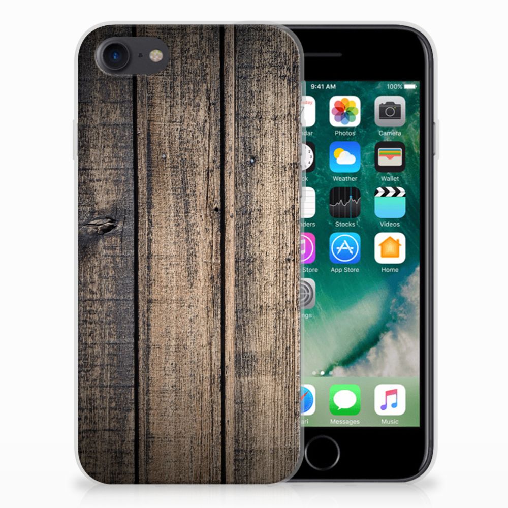 iPhone SE 2022 | SE 2020 | 8 | 7 Bumper Hoesje Steigerhout