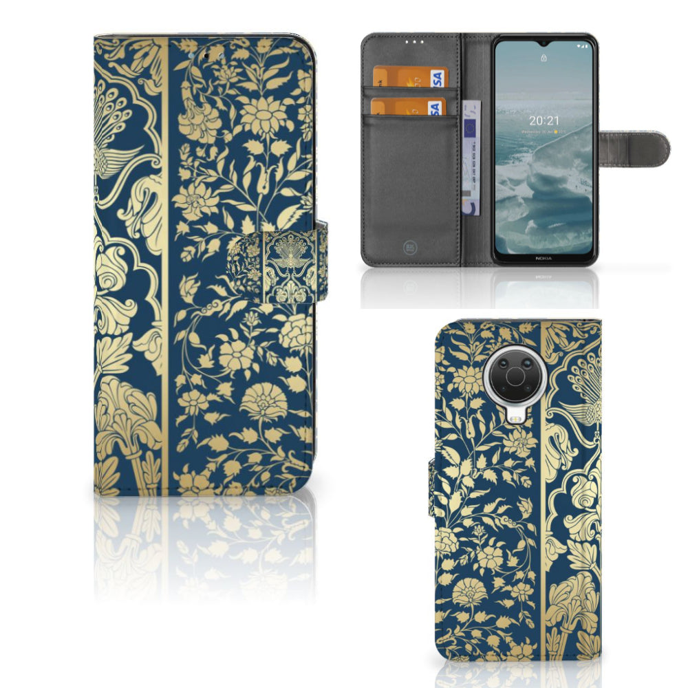 Nokia G10 | G20 Hoesje Beige Flowers