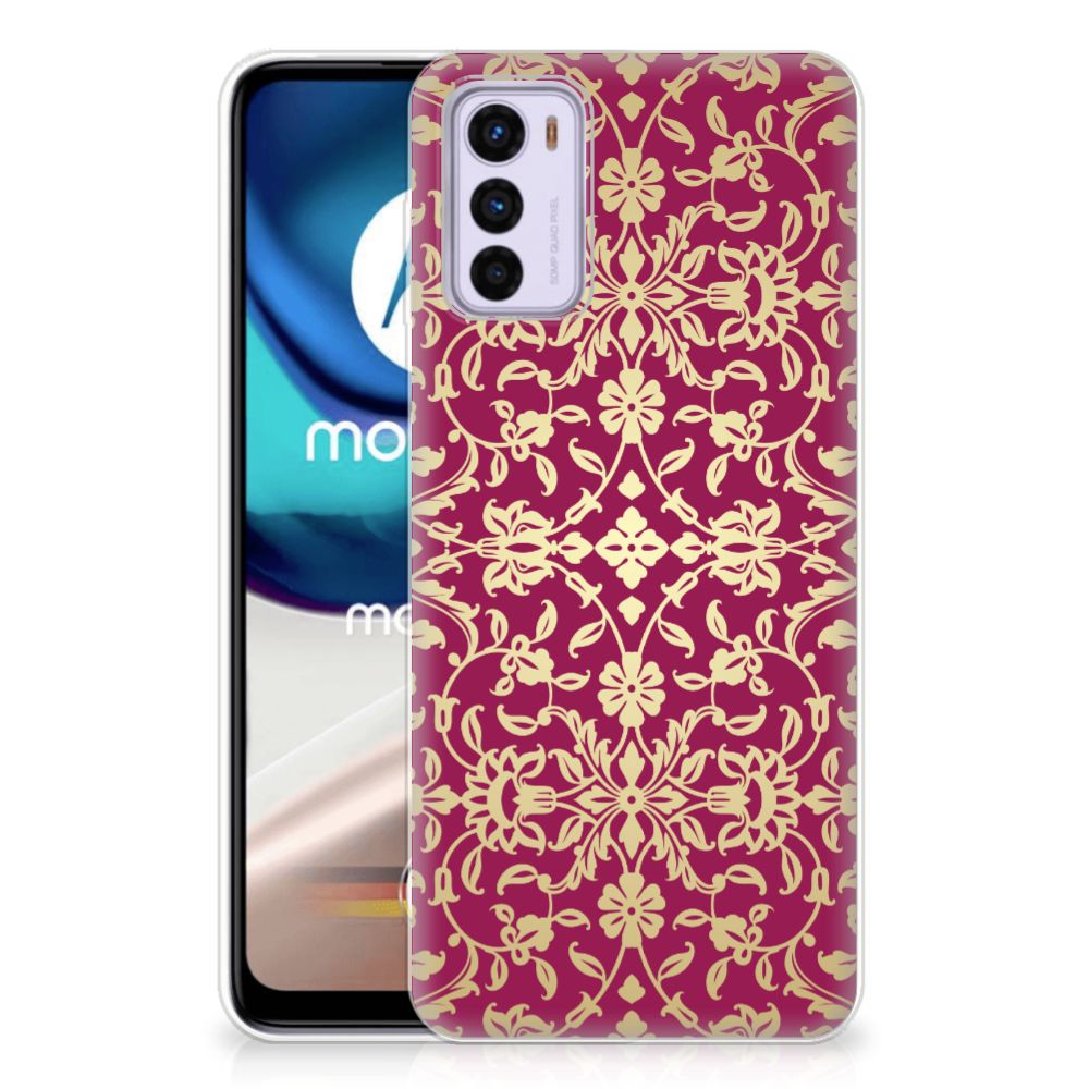 Siliconen Hoesje Motorola Moto G42 Barok Pink B2C Telecom