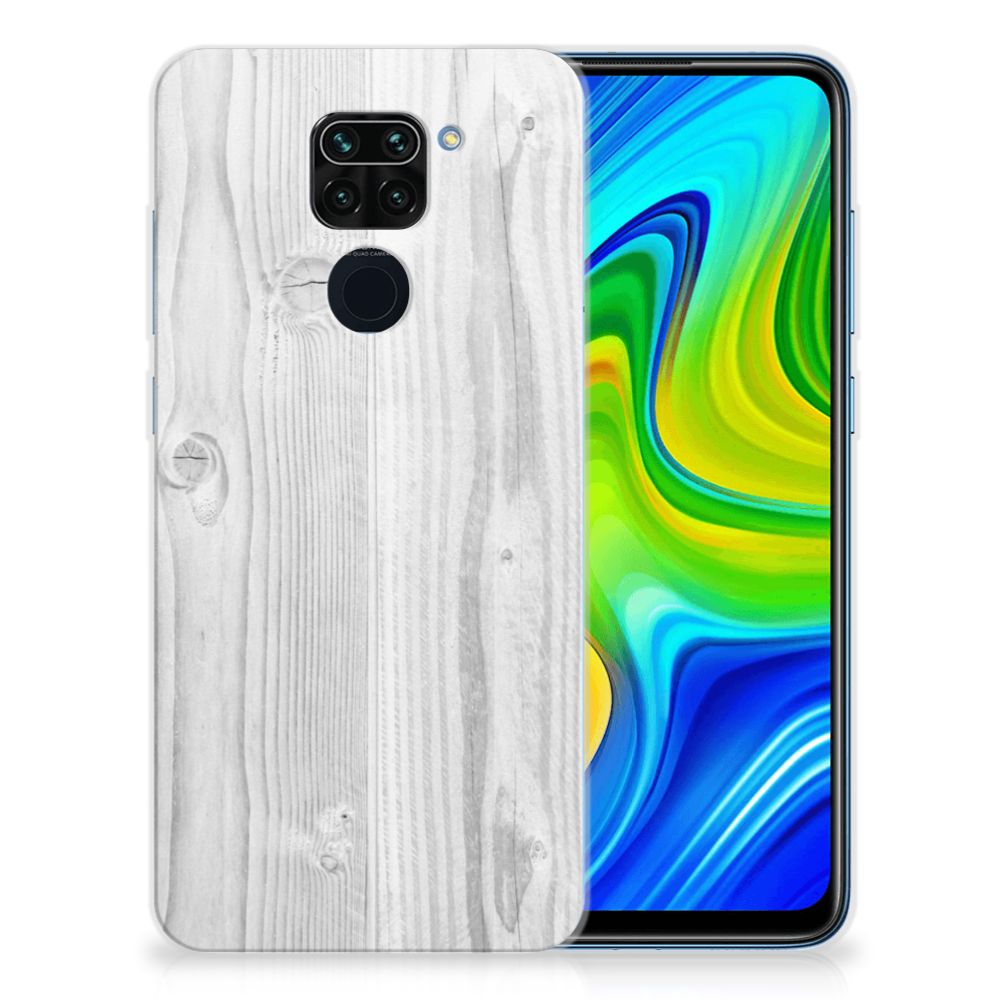 Xiaomi Redmi Note9 Bumper Hoesje White Wood
