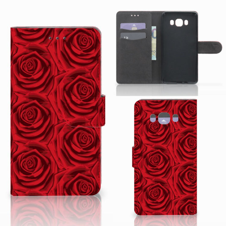 Samsung Galaxy J7 2016 Hoesje Red Roses