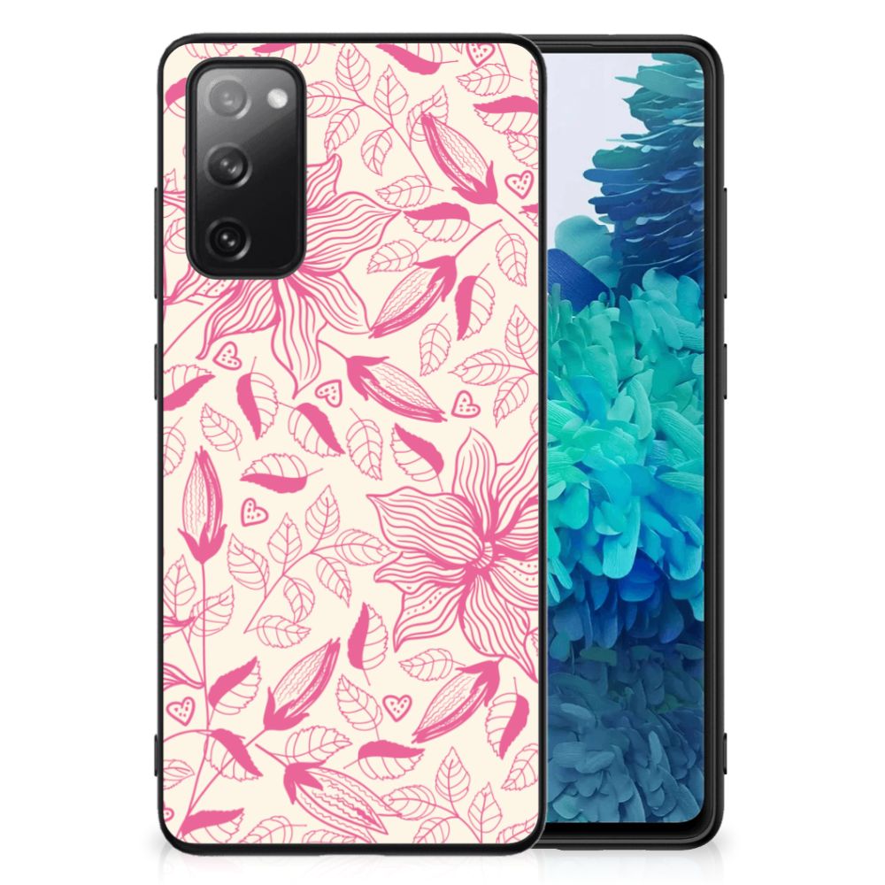 Samsung Galaxy S20 FE Bloemen Hoesje Pink Flowers B2C Telecom