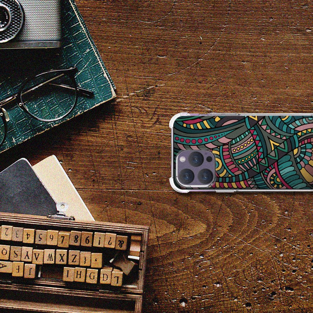 iPhone 15 Pro Max Doorzichtige Silicone Hoesje Aztec B2C Telecom