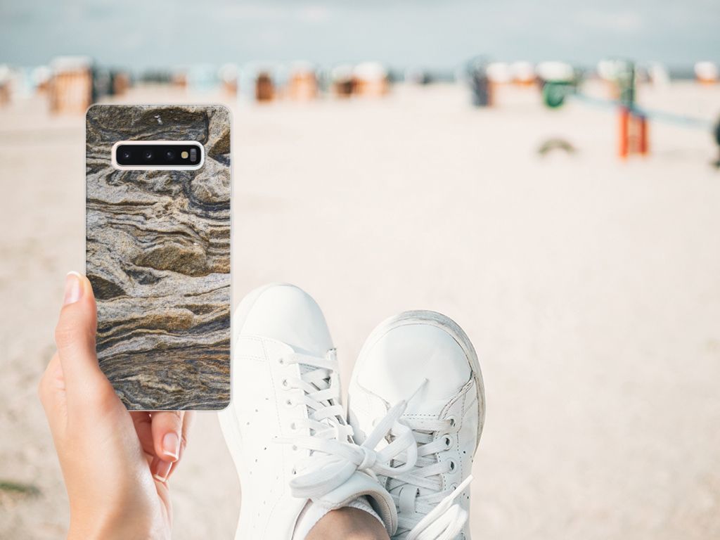 Samsung Galaxy S10 Plus TPU Siliconen Hoesje Steen