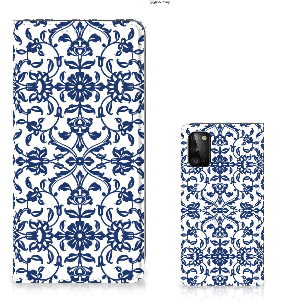 Samsung Galaxy A41 Smart Cover Flower Blue