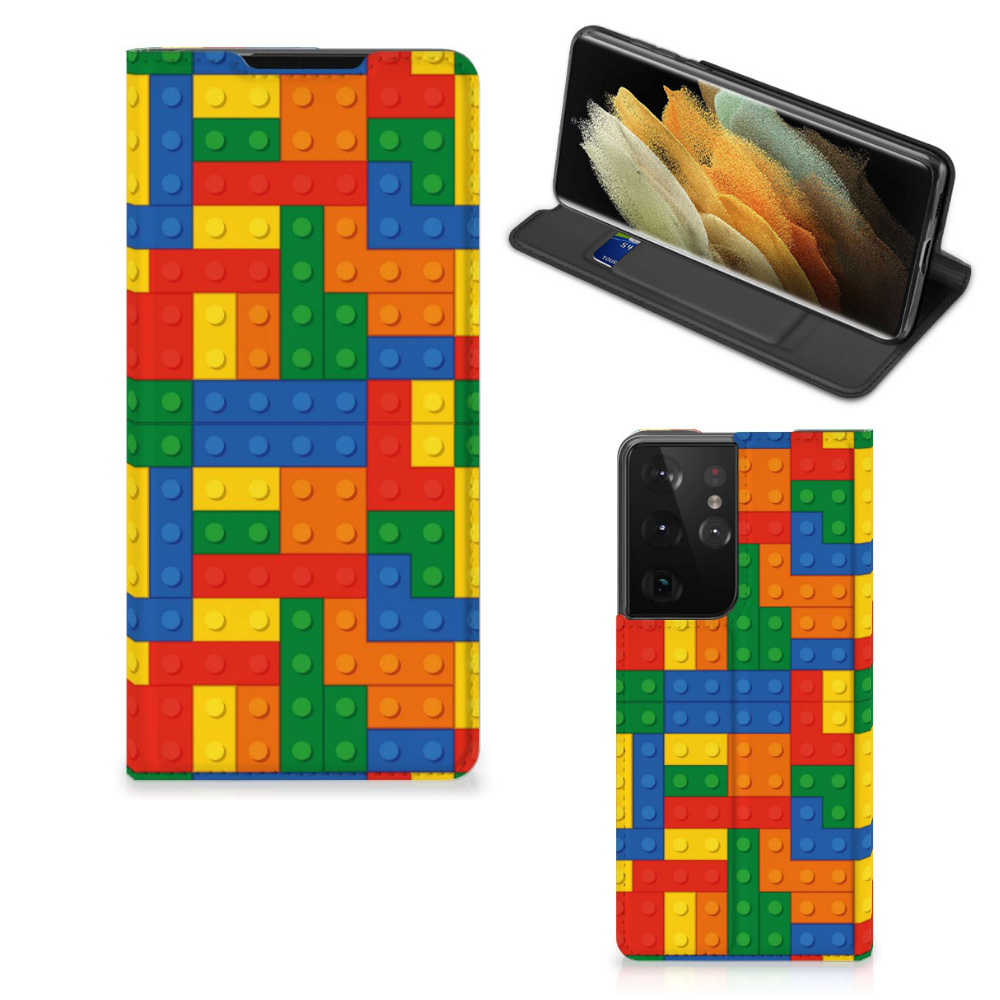 Samsung Galaxy S21 Ultra Hoesje met Magneet Blokken - B2C Telecom