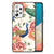 Dierenprint Telefoonhoesje voor Samsung Galaxy A73 Pink Peacock B2C Telecom