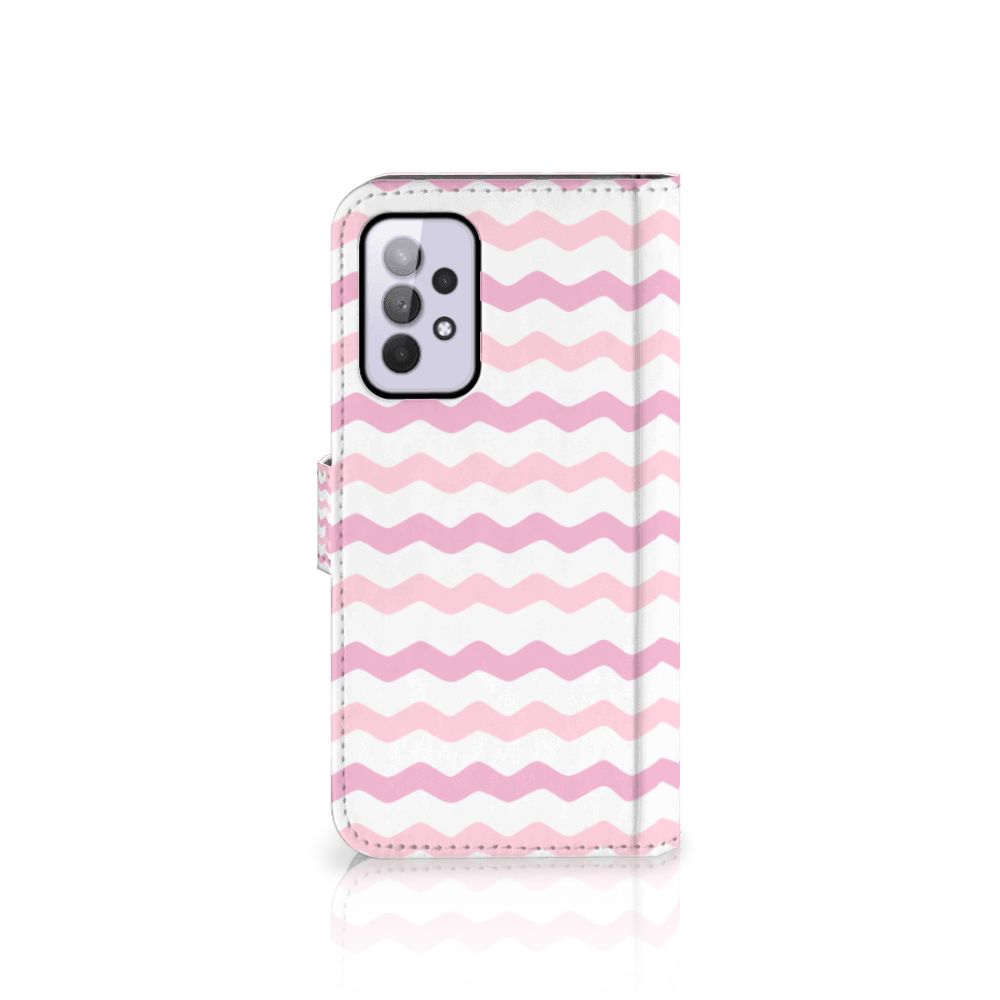 Samsung Galaxy A33 5G Telefoon Hoesje Waves Roze