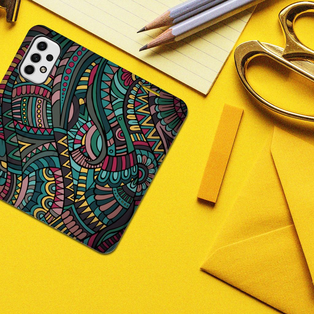 Samsung Galaxy A23 Hoesje met Magneet Aztec - B2C Telecom
