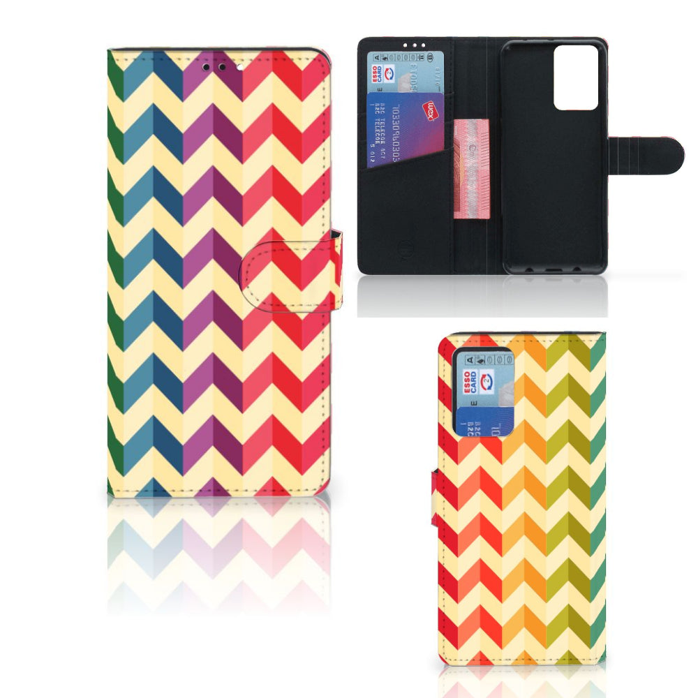 Xiaomi Redmi Note 10 Pro Telefoon Hoesje Zigzag Multi Color