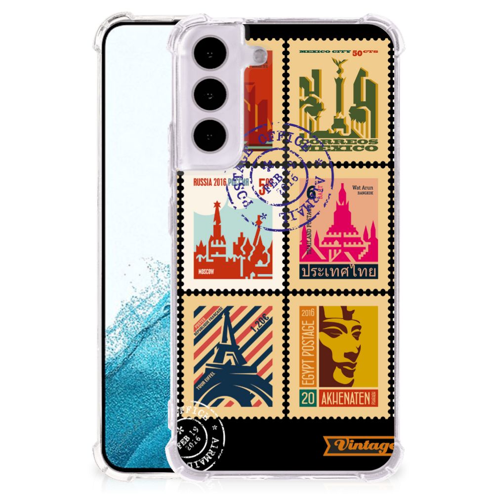 Samsung Galaxy S22 Telefoonhoesje met valbescherming Postzegels
