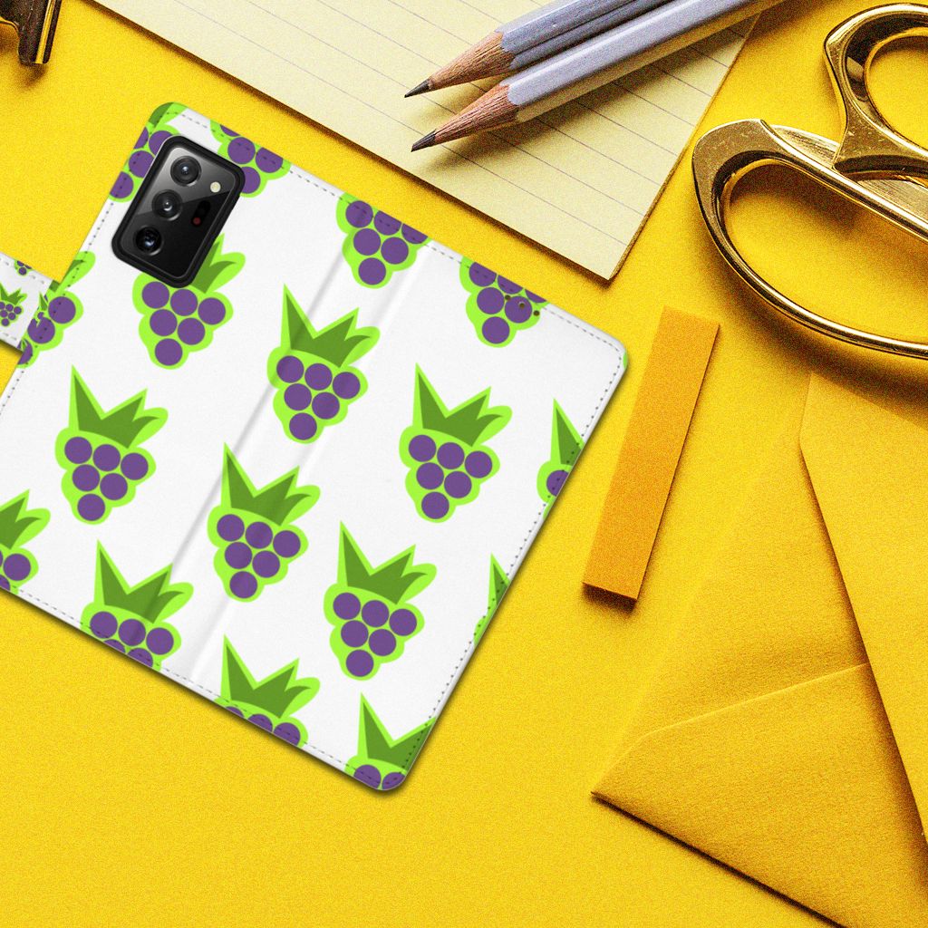 Samsung Galaxy Note20 Ultra Book Cover Druiven