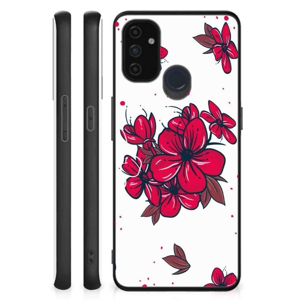 OnePlus Nord N100 Bloemen Hoesje Blossom Red