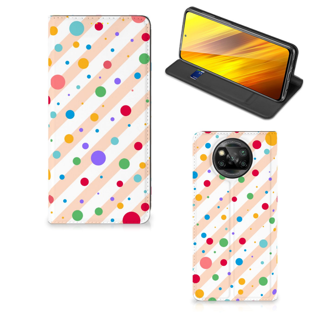 Xiaomi Poco X3 Pro | Poco X3 Hoesje met Magneet Dots - B2C Telecom