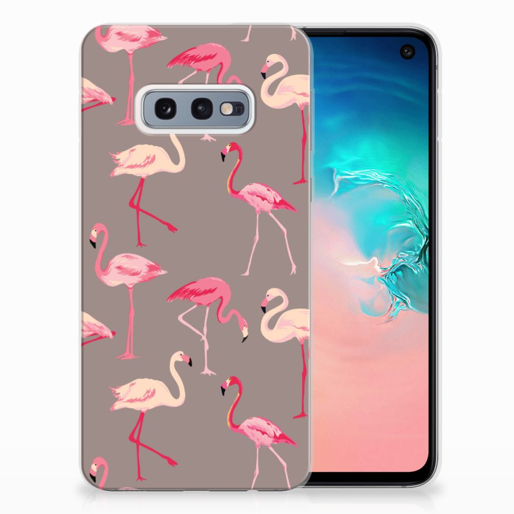 Samsung Galaxy S10e TPU Hoesje Flamingo