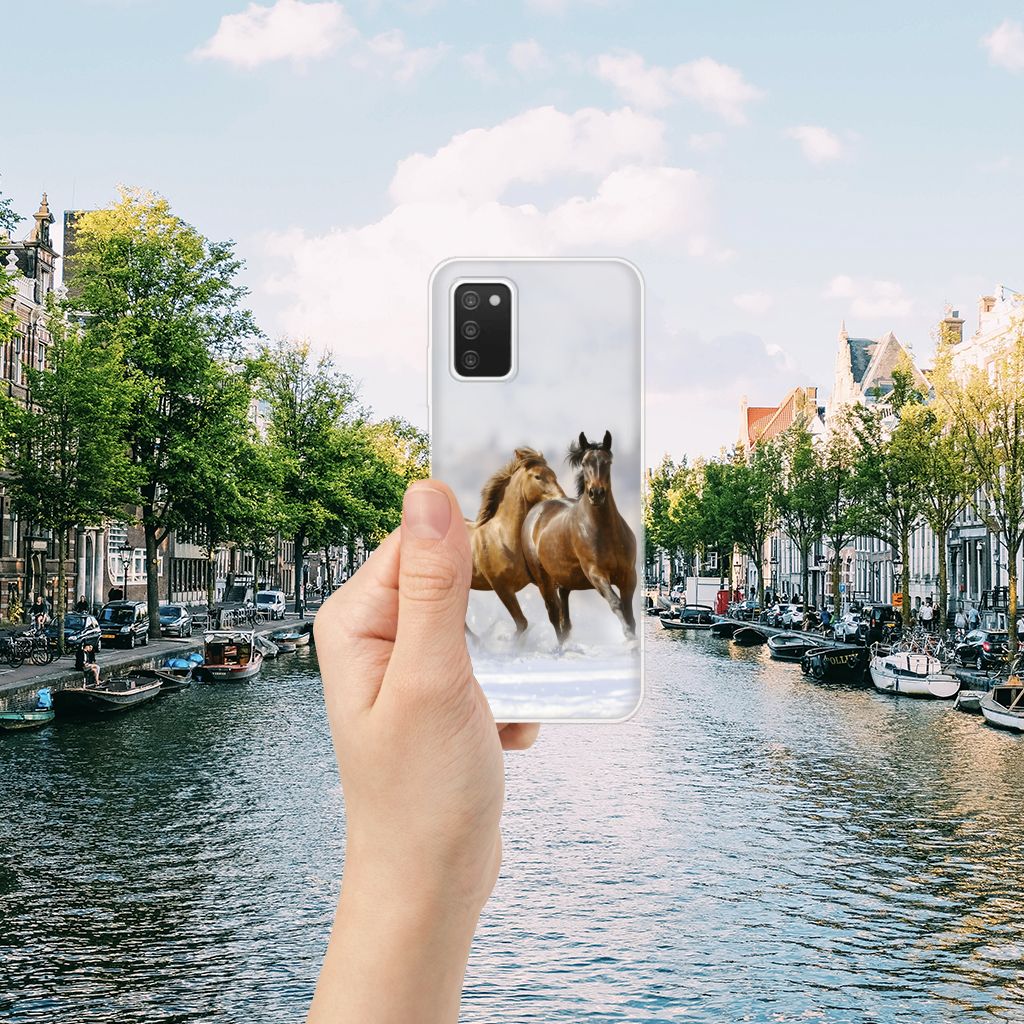 Samsung Galaxy A03S TPU Hoesje Paarden