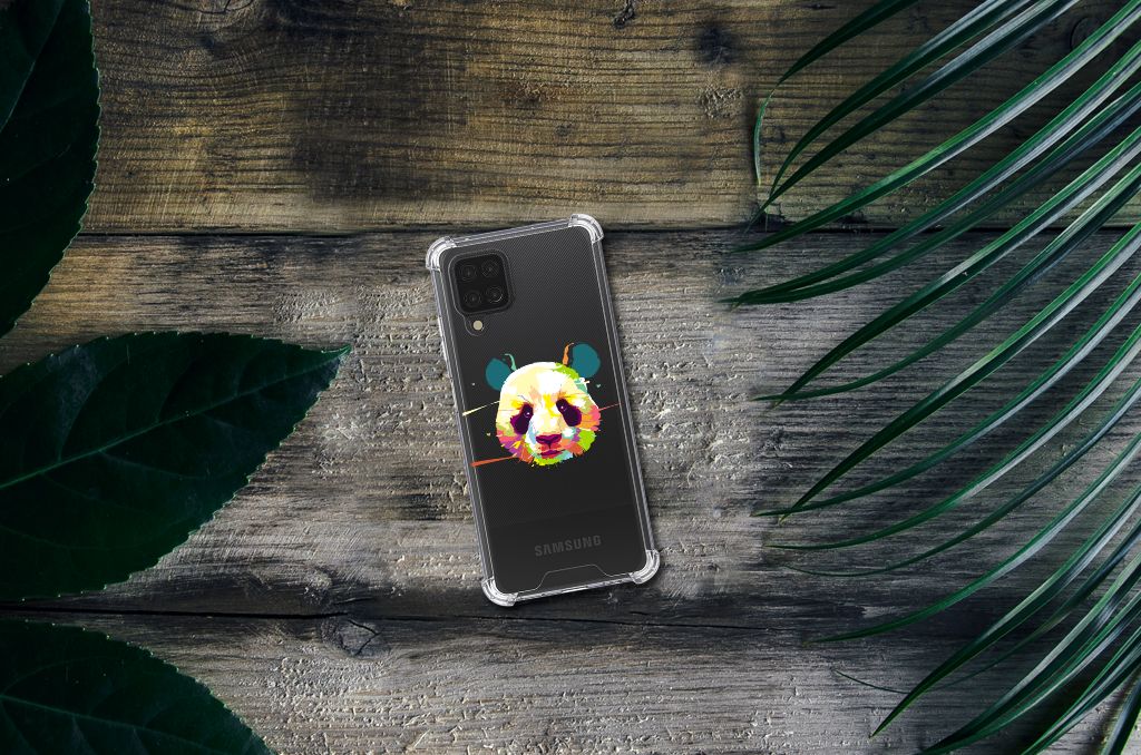 Samsung Galaxy A12 Stevig Bumper Hoesje Panda Color - B2C Telecom