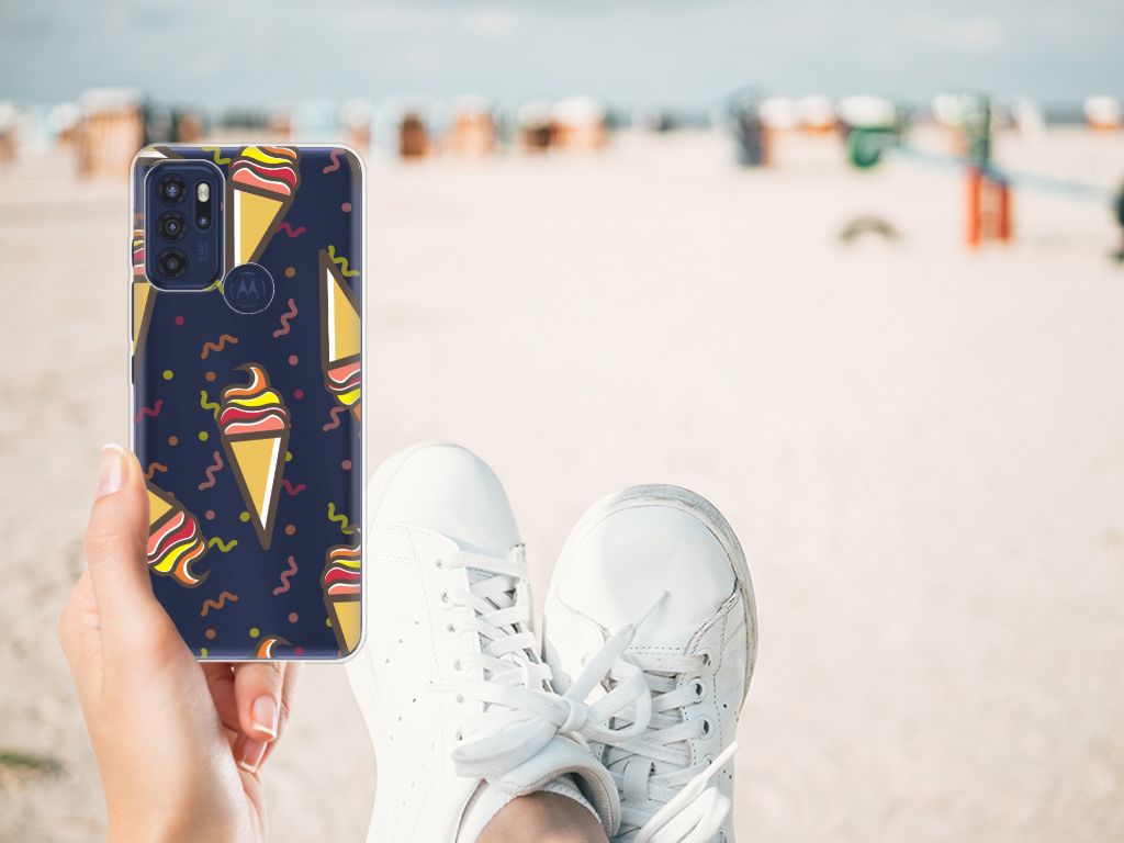Motorola Moto G60s Siliconen Case Icecream B2C Telecom
