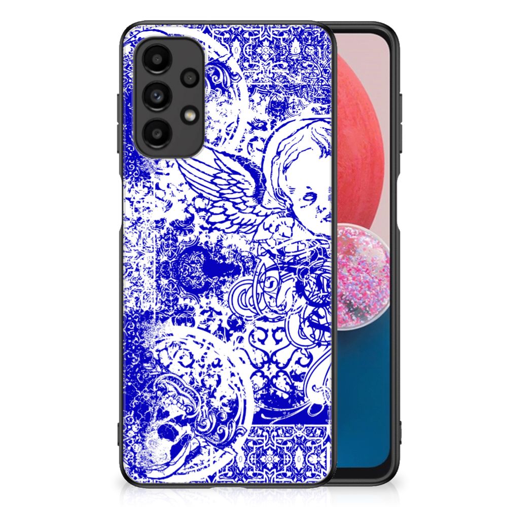 Telefoonhoesje Samsung Galaxy A13 4G Angel Skull Blauw B2C Telecom