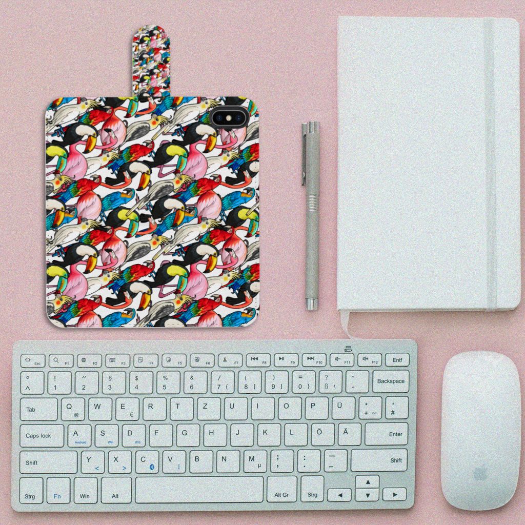 Apple iPhone X | Xs Telefoonhoesje met Pasjes Birds