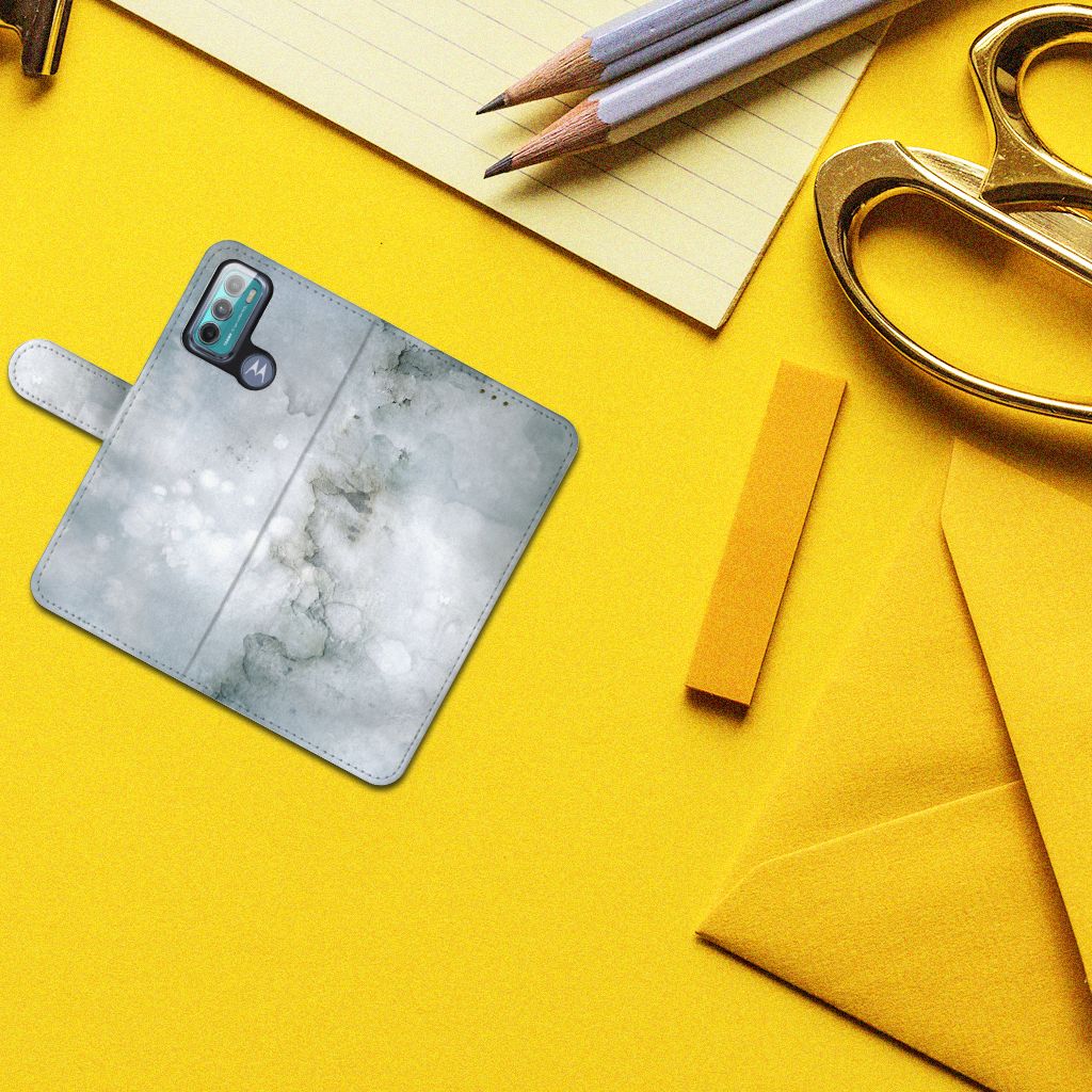 Hoesje Motorola Moto G60 Painting Grey