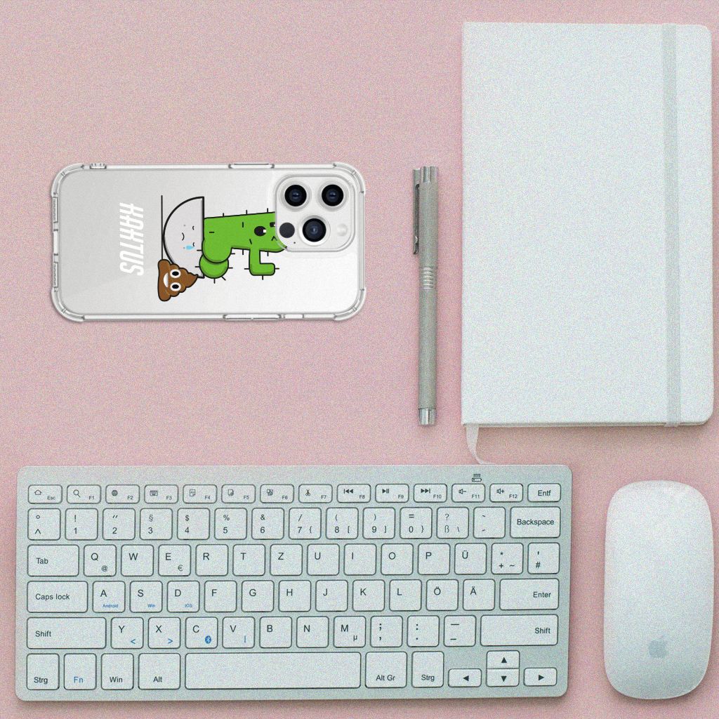 iPhone 13 Pro Max Stevig Bumper Hoesje Cactus Poo - B2C Telecom