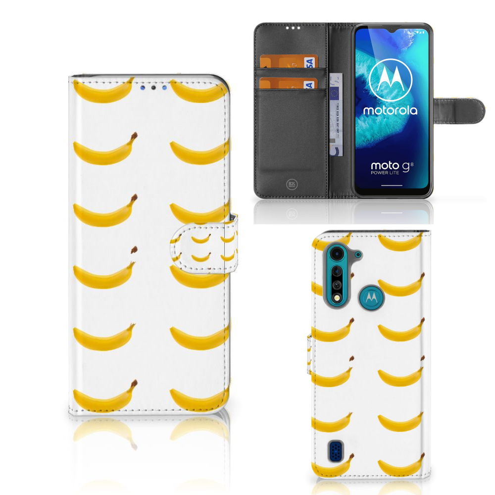 Motorola G8 Power Lite Book Cover Banana