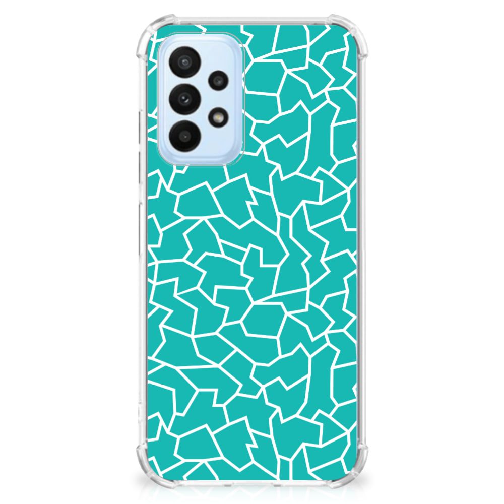 Samsung Galaxy A23 Back Cover Cracks Blue - B2C Telecom