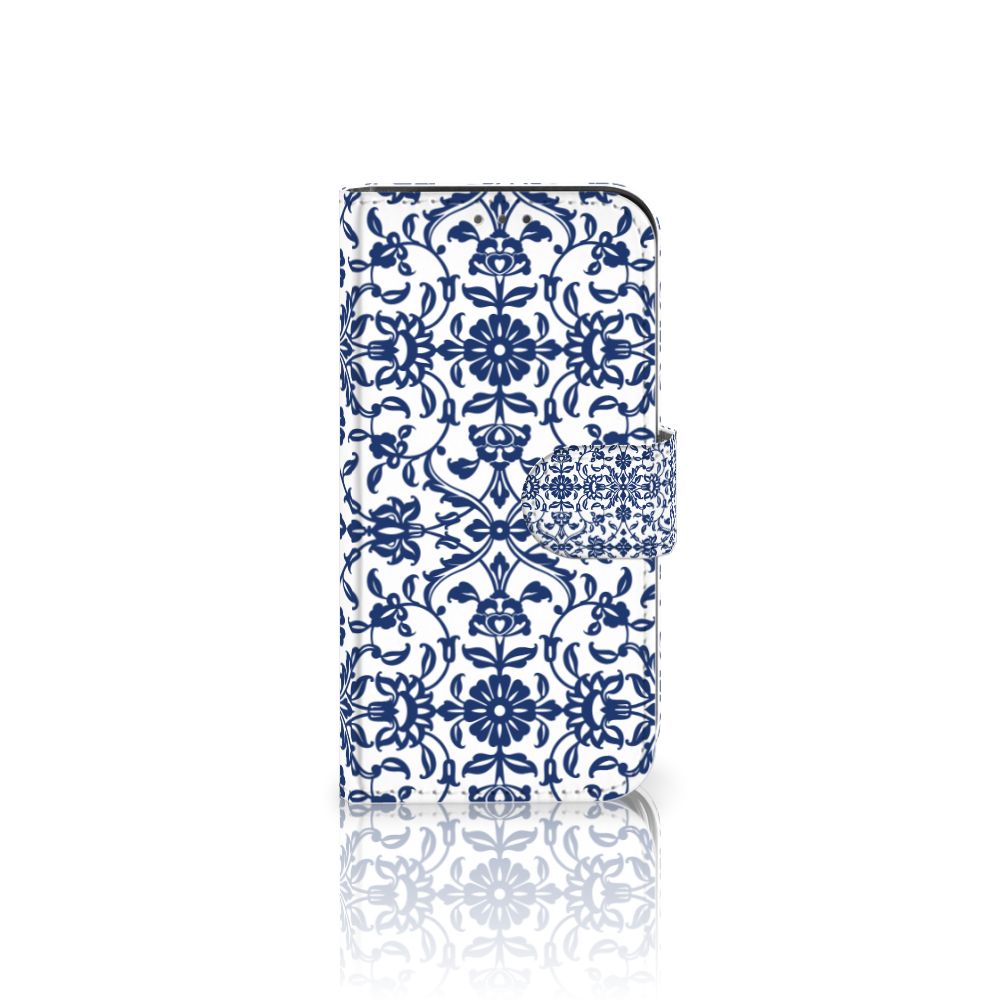 Apple iPhone 12 Mini Hoesje Flower Blue