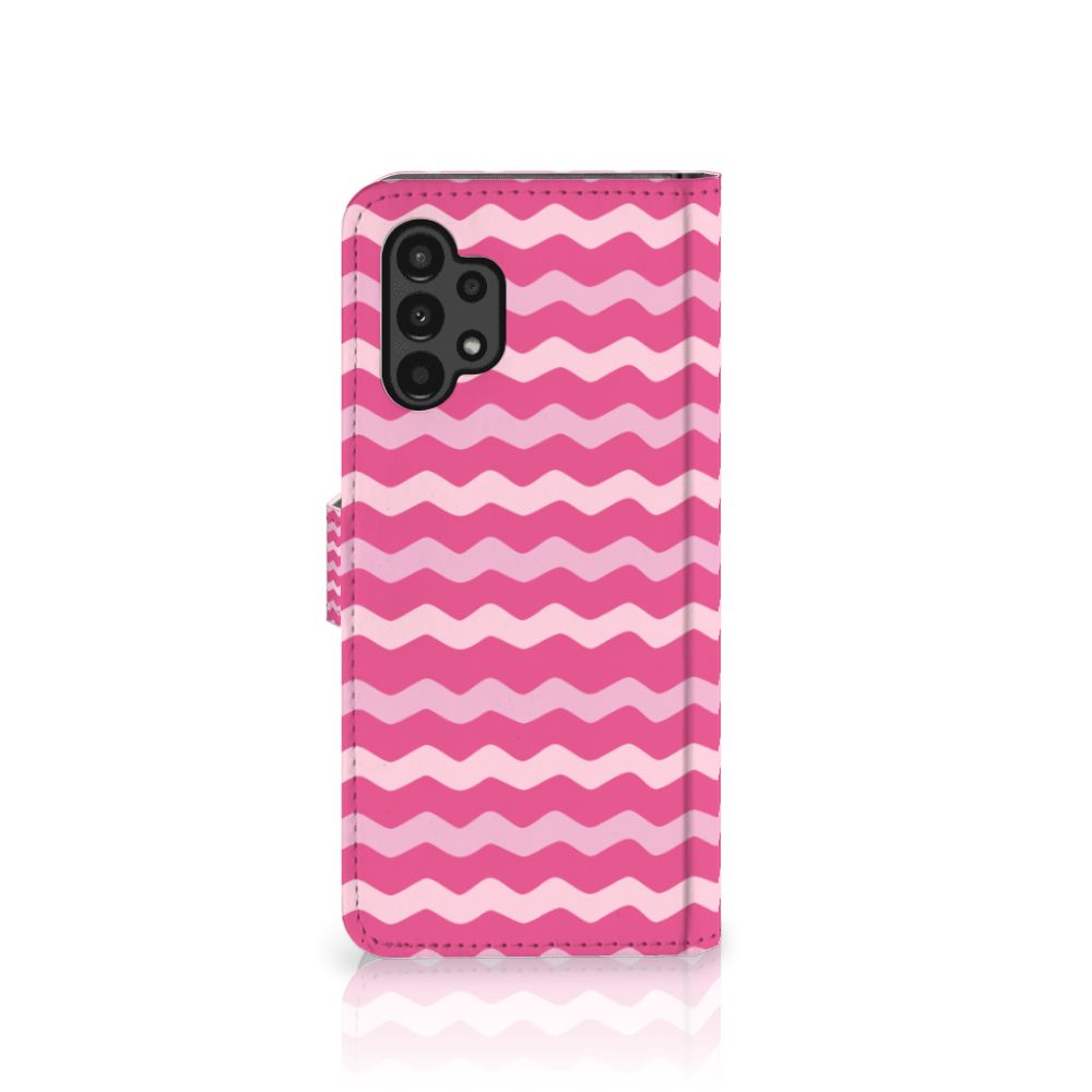 Samsung Galaxy A13 (4G) Telefoon Hoesje Waves Pink
