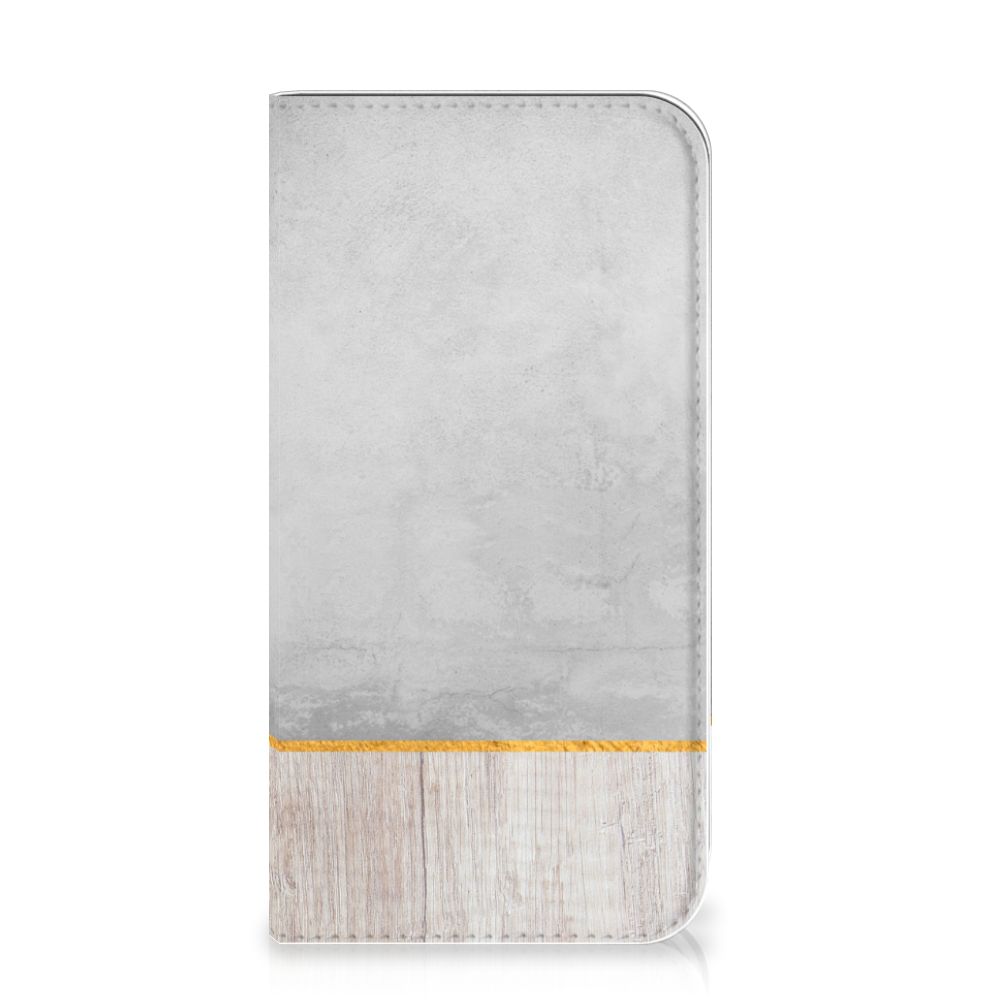 Apple iPhone 11 Pro Book Wallet Case Wood Concrete