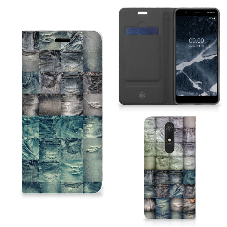 Hippe Standcase Nokia 5.1 (2018) Spijkerbroeken